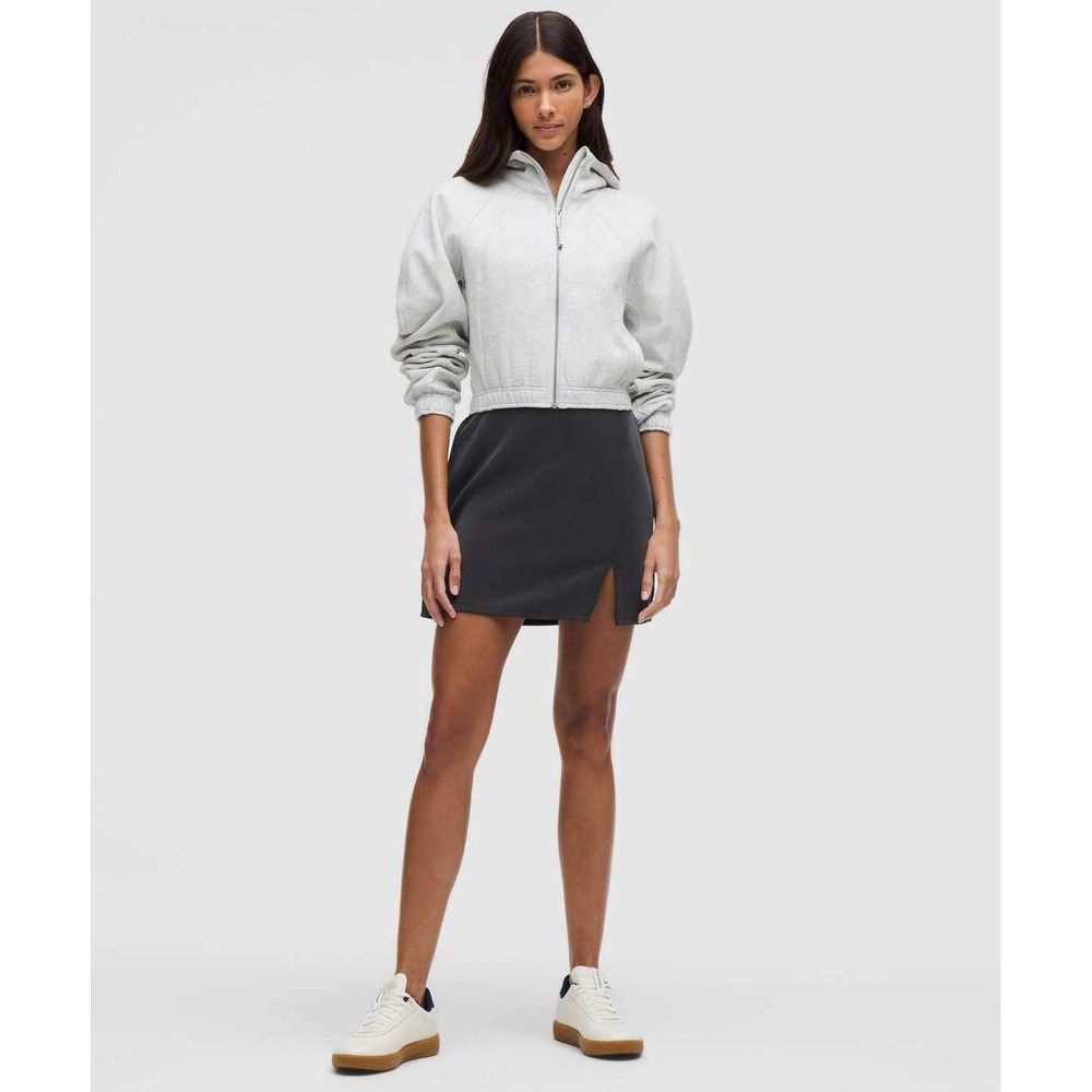 lululemon soft-streme high rise mini skirt black